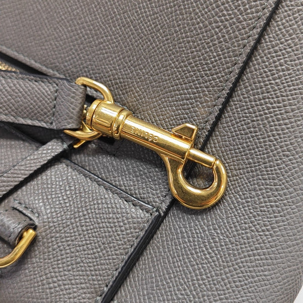 BELT Micro Calfskin Gray