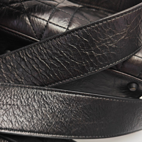 Lady D-Joy Medium Cannage Calfskin Black