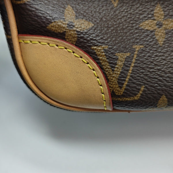 DIANE Monogram Coated Canvas Brown