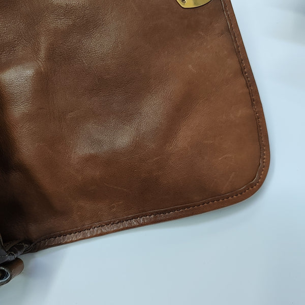 Crystal Quilted Lambskin Brown