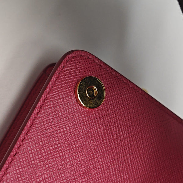 Saffiano Calfskin Shoulder Bag Red