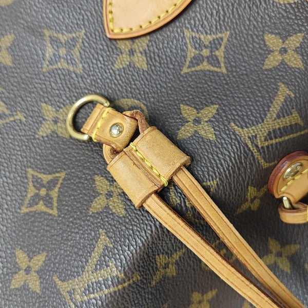 NEVERFULL GM Monogram Coated Canvas Brown