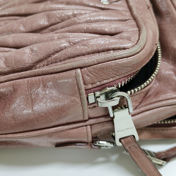 Matelassé Quilted Calfskin Brown