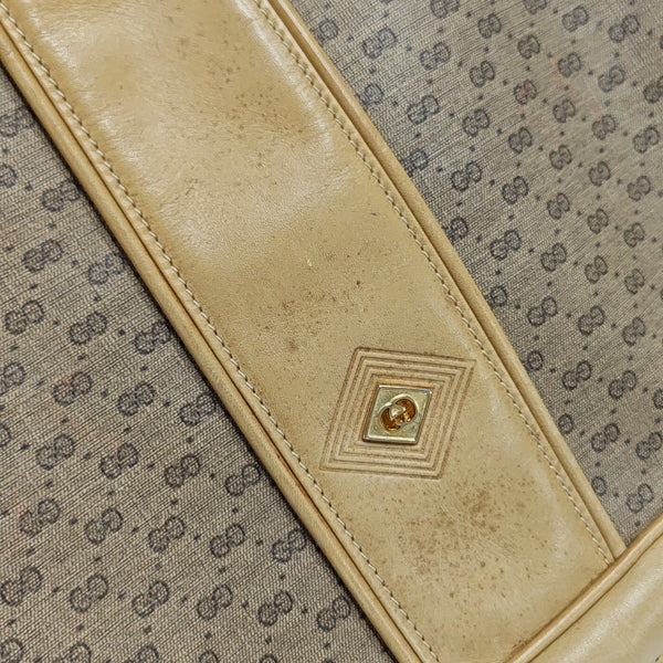 Monogram Coated Canvas Shoulder Bag Brown