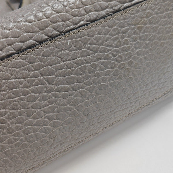 Calfskin Shoulder Bag Gray