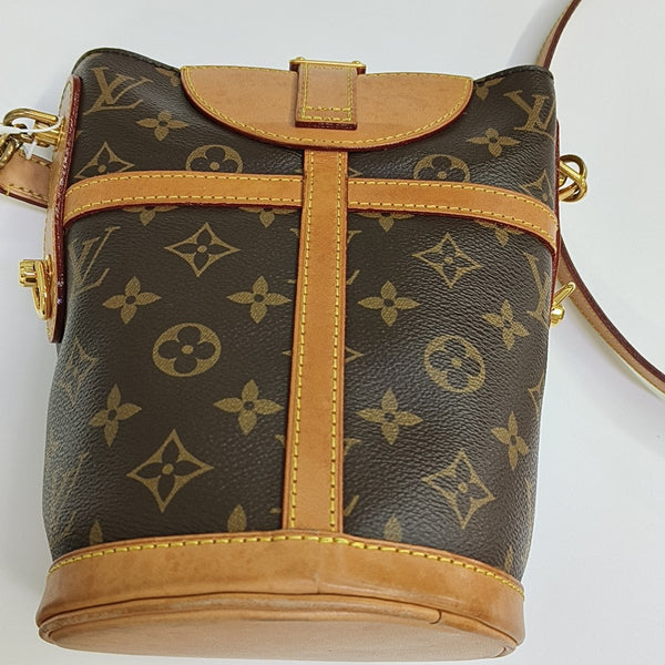 DUFFLE Monogram Coated Canvas Brown