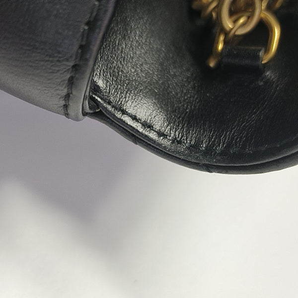 GG Marmont Mini Quilted Calfskin Black