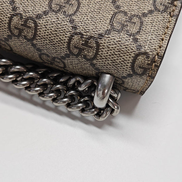 Dionysus Mini Monogram Coated Canvas Beige
