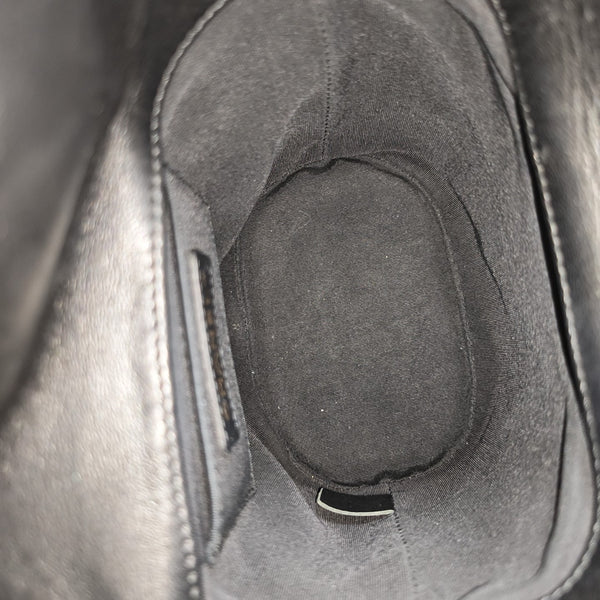 Quilted Calfskin Bucket Bag Black