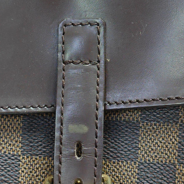 UZES Damier Ebene Coated Canvas Brown