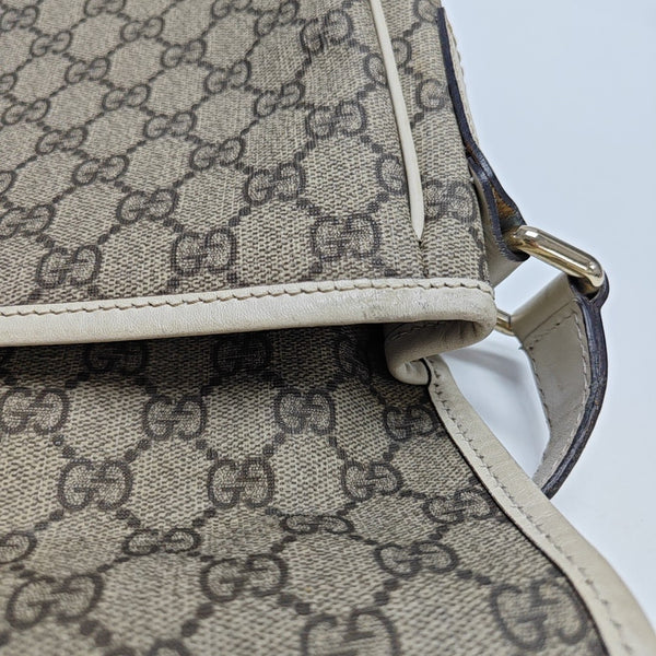 GG Supreme Monogram Coated Canvas Beige