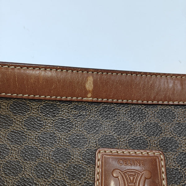 MACADAM CLUTCHES Coated Canvas Brown