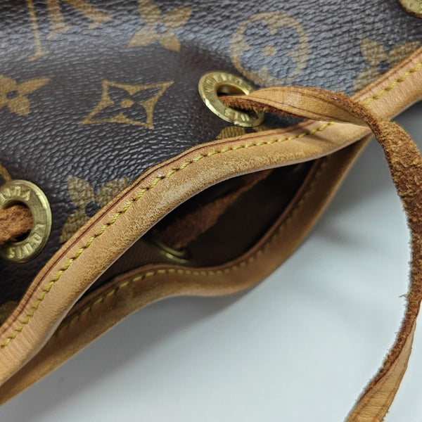 NOÉ BB Monogram Coated Canvas Brown
