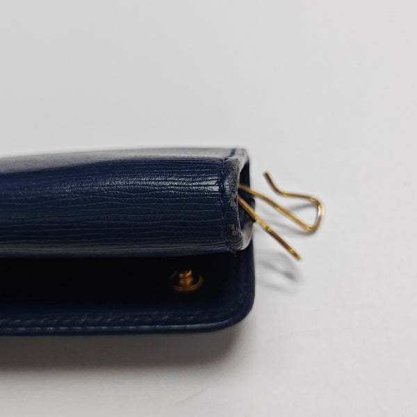 Saffiano Calfskin Key Pouch Blue