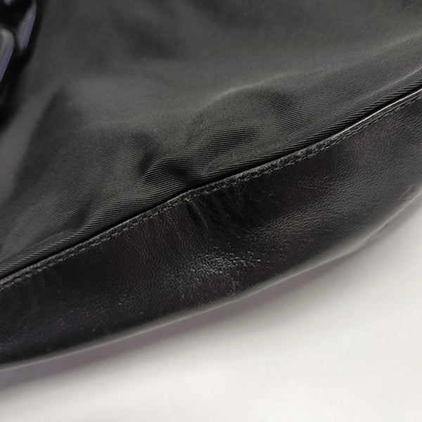 Nylon Shoulder Bag Black