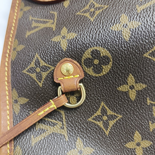 NEVERFULL MM Monogram Coated Canvas Brown