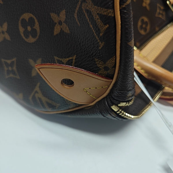 SPEEDY 30 Monogram Coated Canvas Brown