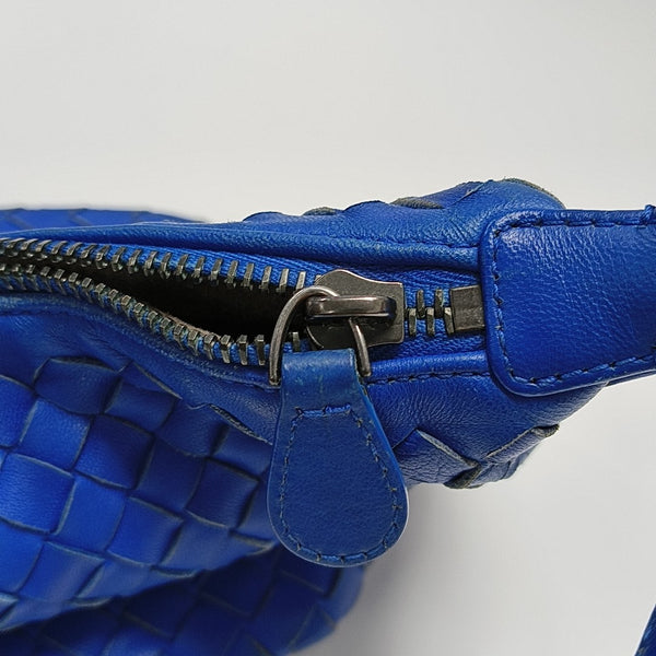 Lambskin Top Handle Bag Blue