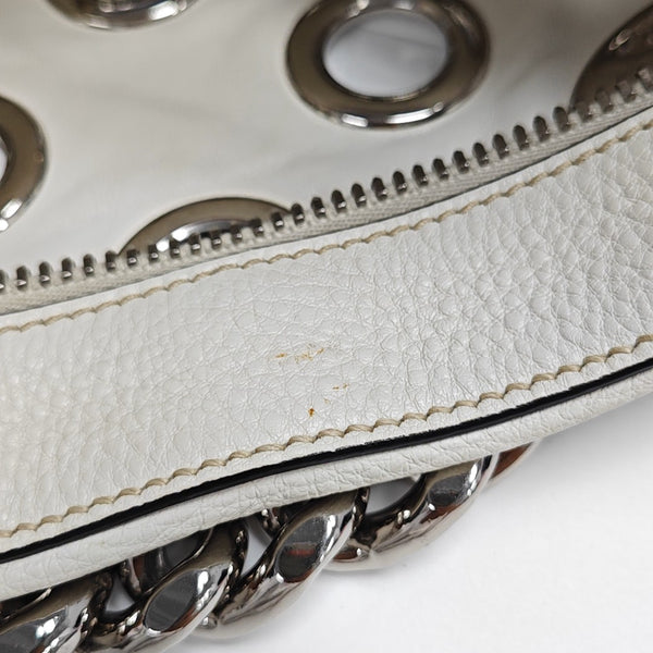 Calfskin Shoulder Bag White