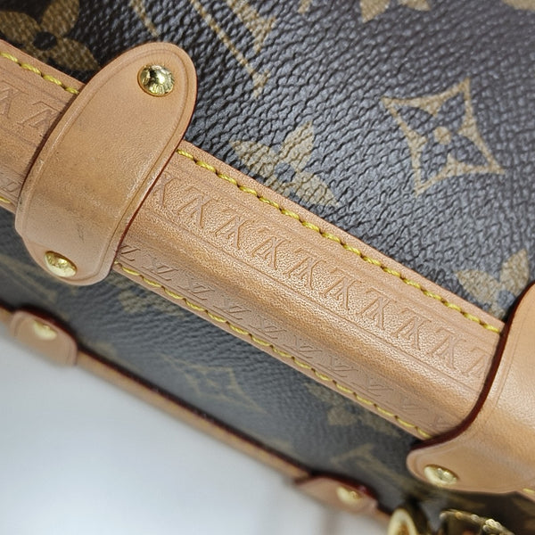 SIDE TRUNK MM Monogram Coated Canvas Brown