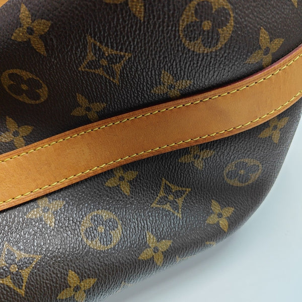 KEEPALL 50 Monogram Coated Canvas Brown