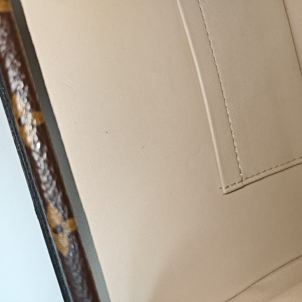 PETITE MALLE Monogram Coated Canvas Brown