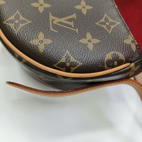 TAMBOURINE Monogram Coated Canvas Brown