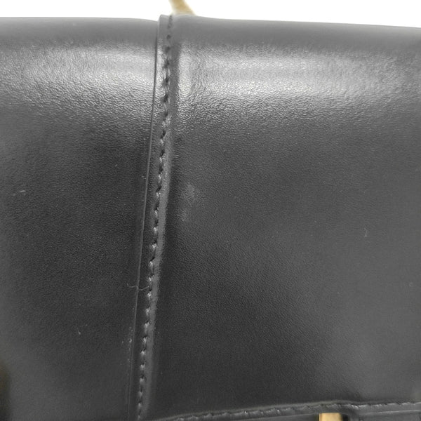 Hourglass S Calfskin Black