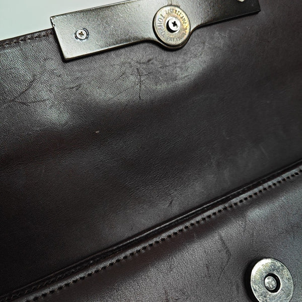 Calfskin Shoulder Bag Brown
