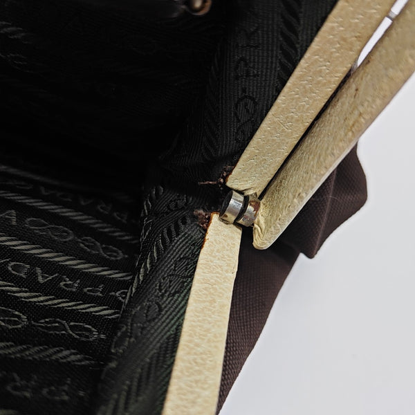 Canvas Top Handle Bag Brown