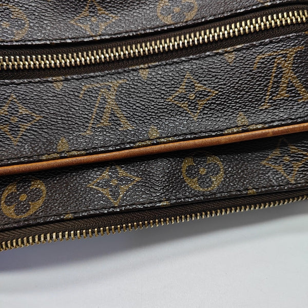 VALMY Monogram Coated Canvas Brown