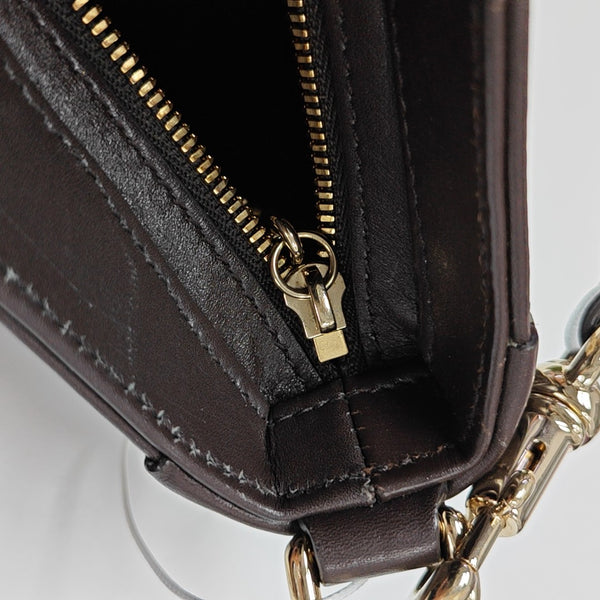 Moon Side Mini Monogram Coated Canvas Black
