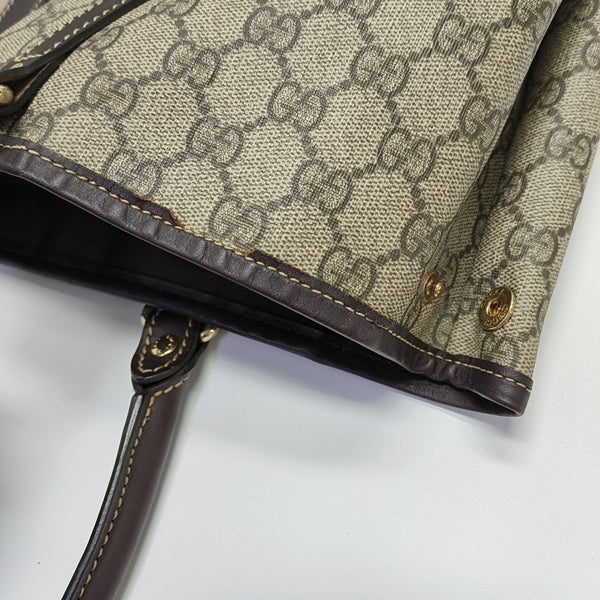 Monogram Coated Canvas Tote Bag Beige
