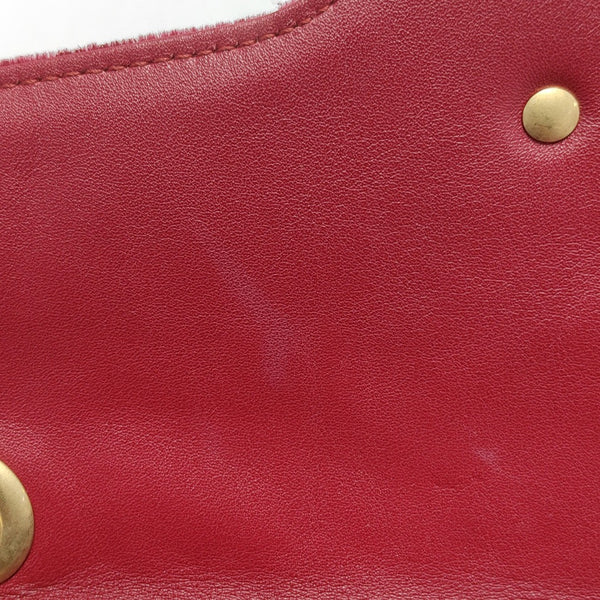 GG Marmont Medium Quilted Velvet Red