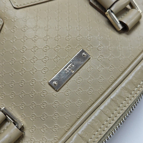 Calfskin Top Handle Bag Beige