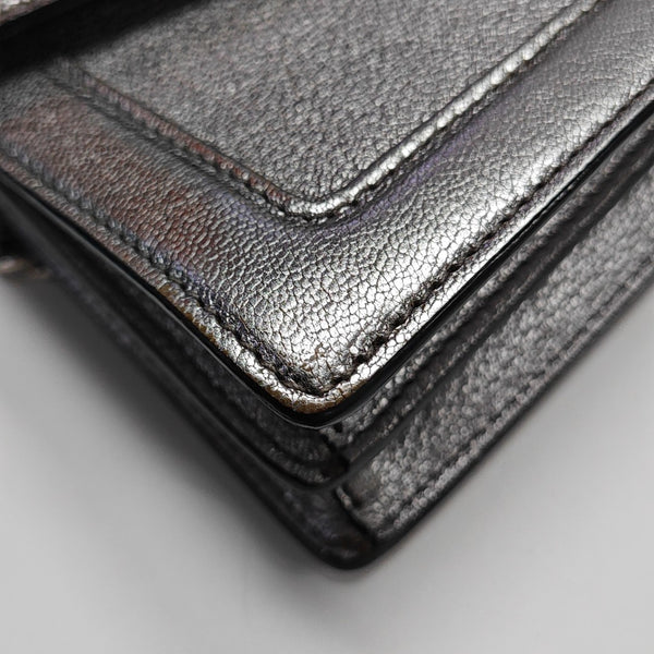 Miu Confidential Calfskin Silver