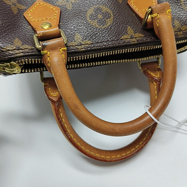 SPEEDY Nano Monogram Coated Canvas Brown