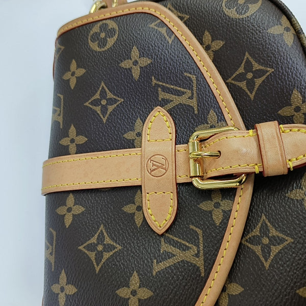 SAUMUR BB Monogram Coated Canvas Brown