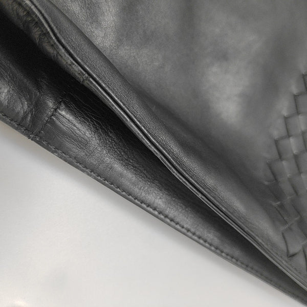 Calfskin Top Handle Bag Black