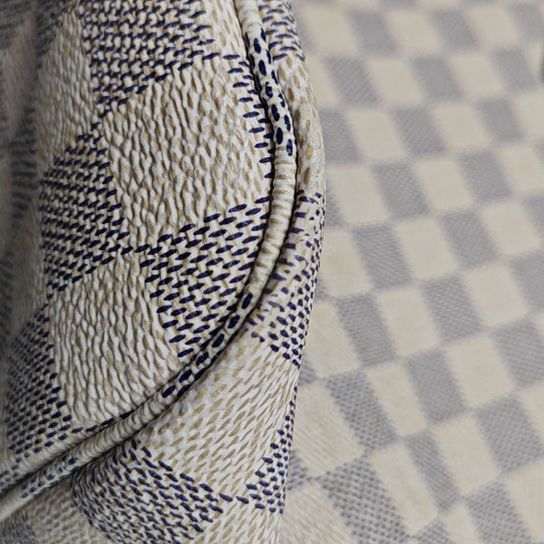 NEVERFULL MM Damier Azur Coated Canvas Beige