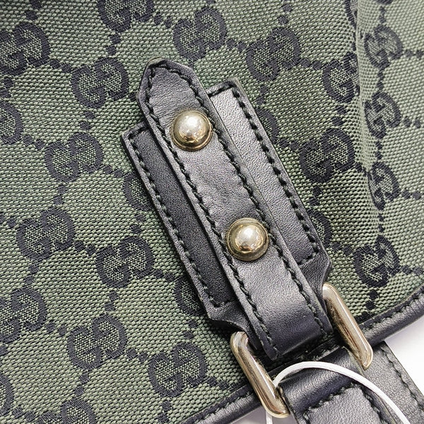 Monogram Canvas Tote Bag Green