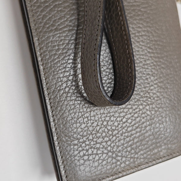 Interlocking G Small Calfskin Gray