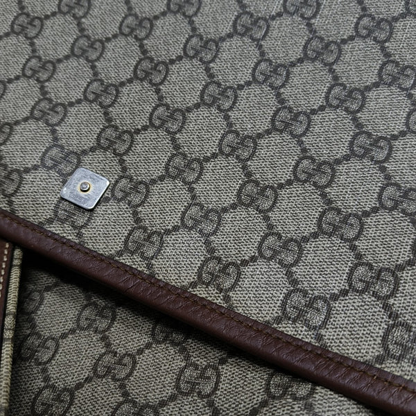 GG Messenger Monogram Coated Canvas Beige