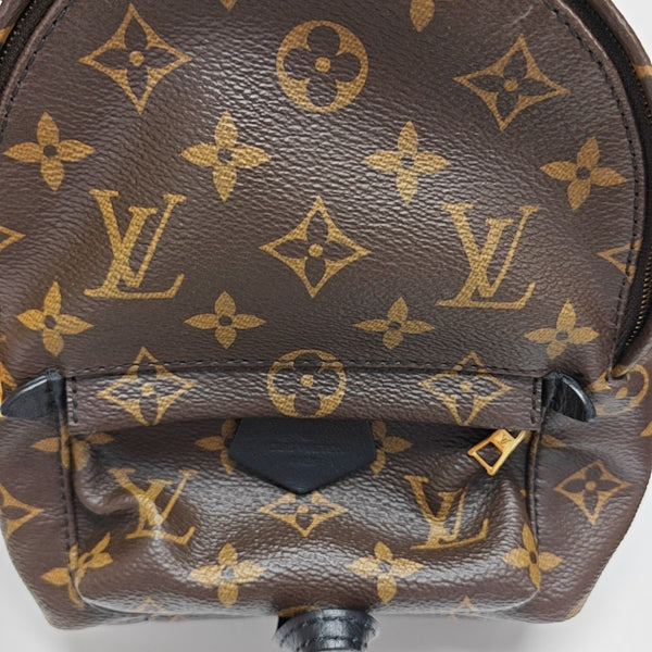PALM SPRINGS Mini Monogram Coated Canvas Brown