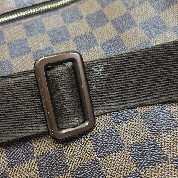 BROOKLYN MM Damier Ebene Coated Canvas Brown