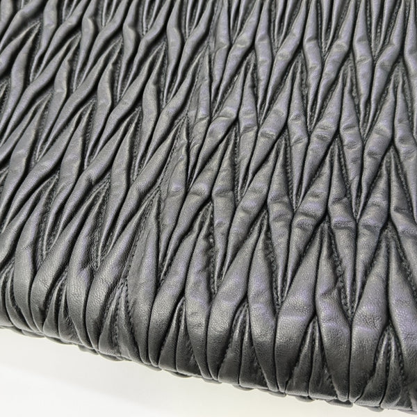 Quilted Lambskin Top Handle Bag Black
