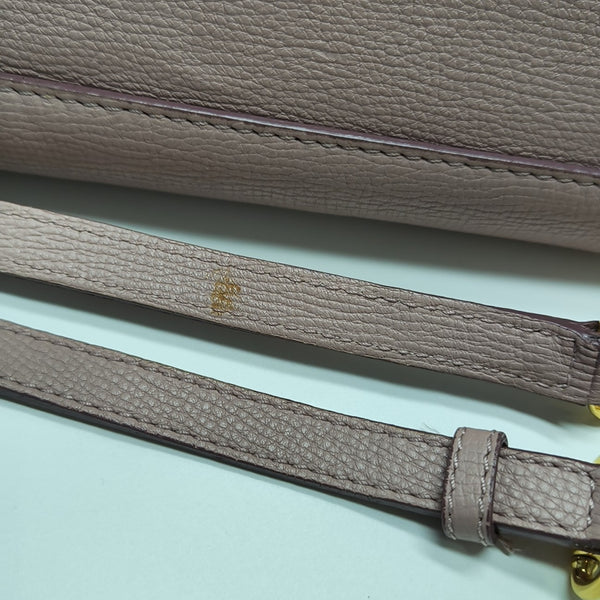 The Banner Medium Calfskin Pink