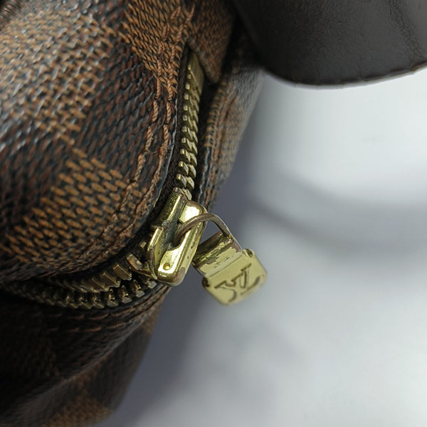 DISTRICT MM Damier Ebene Coated Canvas Brown
