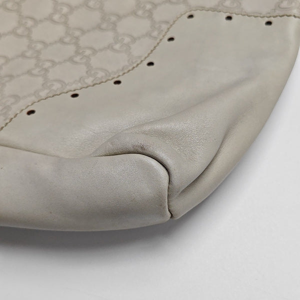 Monogram Calfskin Top Handle Bag White