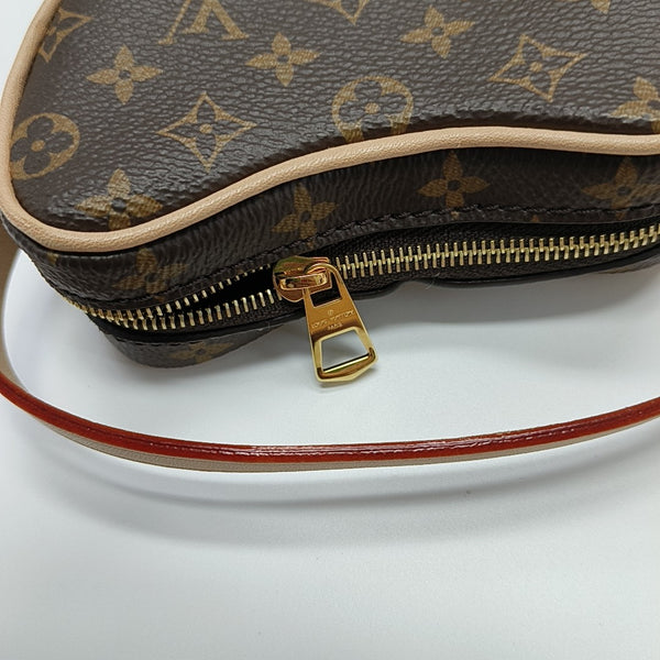 CROISSANT Monogram Coated Canvas Brown